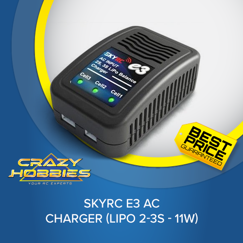 SKY RC E3 AC CHARGER (LIPO 2-3S - 11W)