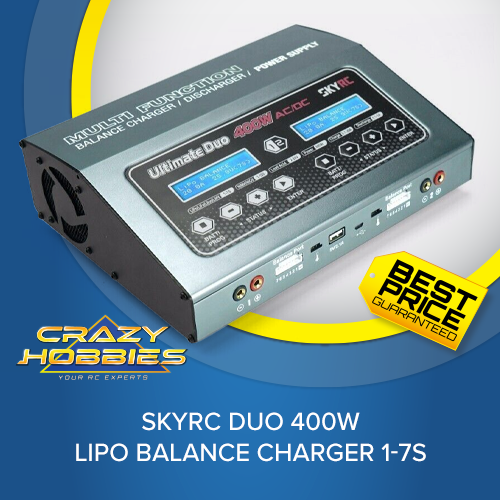 SKY RC DUO 400W LIPO BALANCE CHARGER 1-7S *IN STOCK*