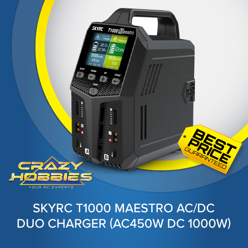 SKY RC T1000 MAESTRO AC/DC DUO CHARGER (AC450W DC 1000W) *IN STOCK*