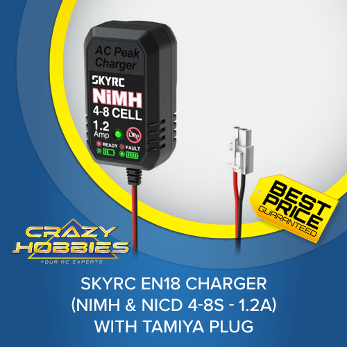 SKY RC EN18 CHARGER (NIMH & NICD 4-8S - 1.2A) WITH TAMIYA PLUG