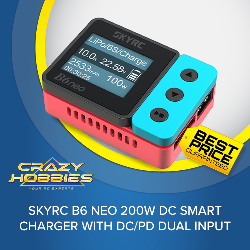 Sky RC B6 NEO 200W DC Smart Charger With DC/PD Dual Input