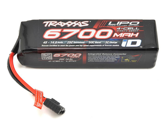 Traxxas 4S "Power Cell" 25C LiPo Battery w/iD (14.8V/6700mAh)