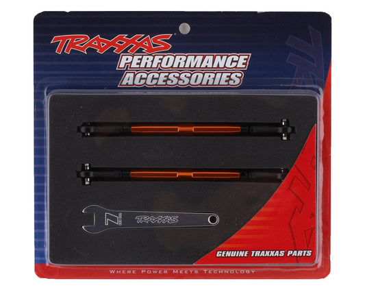 *CLEARANCE SALE*  Traxxas WideMaxx Aluminum Toe Link Tubes (Orange) (2) (Use with TRA8995 WideMaxx Suspension Kit)