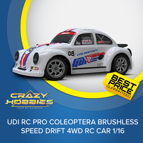 UDI RC PRO COLEOPTERA BRUSHLESS SPEED DRIFT 4WD RC CAR 1/16 RTR *SOLD OUT*