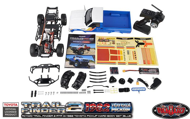RC4WD Trail Finder 2 Trail Truck w/1982 Toyota Pickup Hard Body Set Red RTR *IN STOCK*